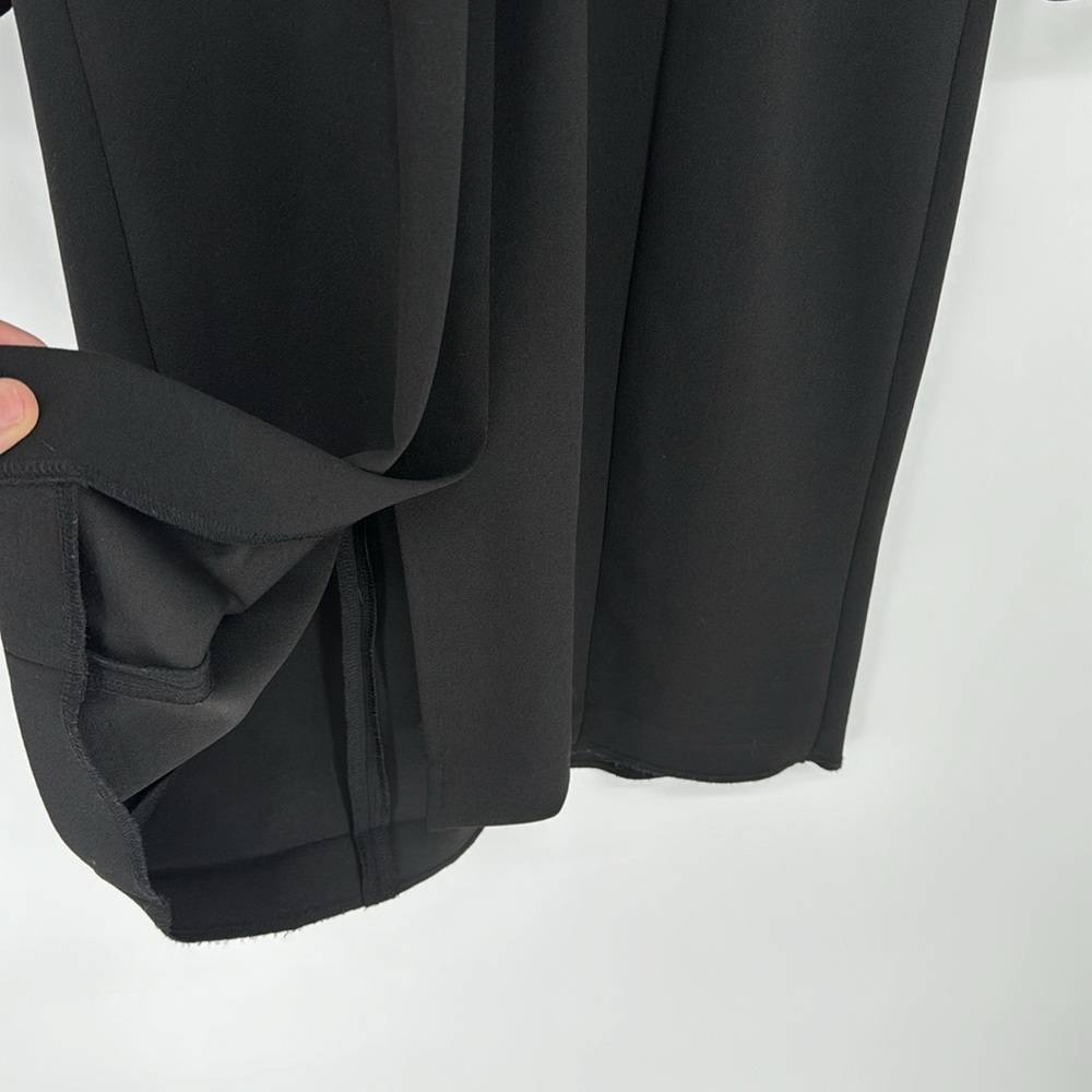 Karl Lagerfeld Womens Black Sheer Floral Sleeve Knee Length Classic Dress Size 6 - Picture 9 of 10